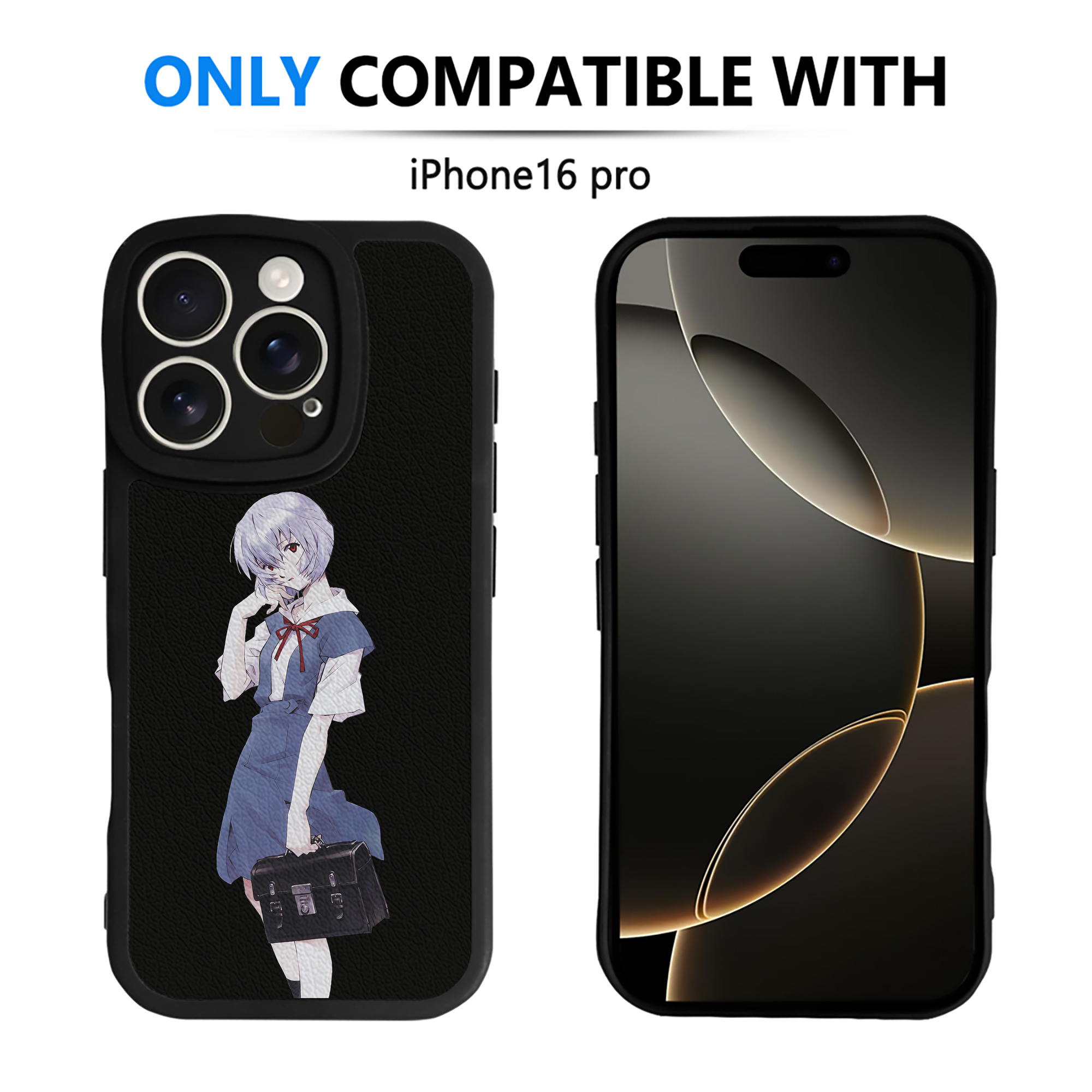 （画像用） EVA 新世紀エヴァンゲリオン 【iPhone 16シリーズ対応】シリコンスマホケース（レザー調） 材質：シリコン
